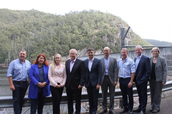 Prime Minister Scott Morrison visited North-West Tasmania to talk pumped hydro and the Battery of the Nation 