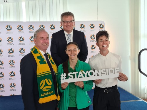 Verified Former and future Matildas joined with Football Australia and the Parliamentary Friends of Football at Parliament House to celebrate our success in securing the 2023 Womens World Cup.  