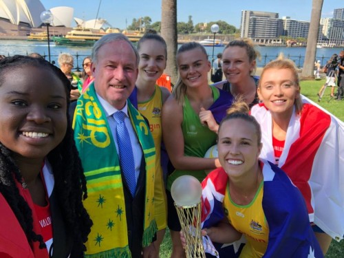 Australia is continuing to shoot goals for global sporting events, securing the 2027 Netball World Cup. The Morrison Government was delighted to assist with $350,000 to intercept as the successful bidder for the championship event, which will be held in Netball Australia's centenary year. 