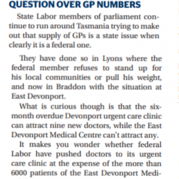 Question over GP numbers  